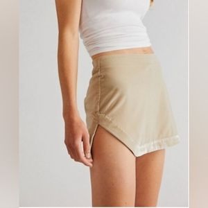 Free People Annalise Velvet Mini Skirt